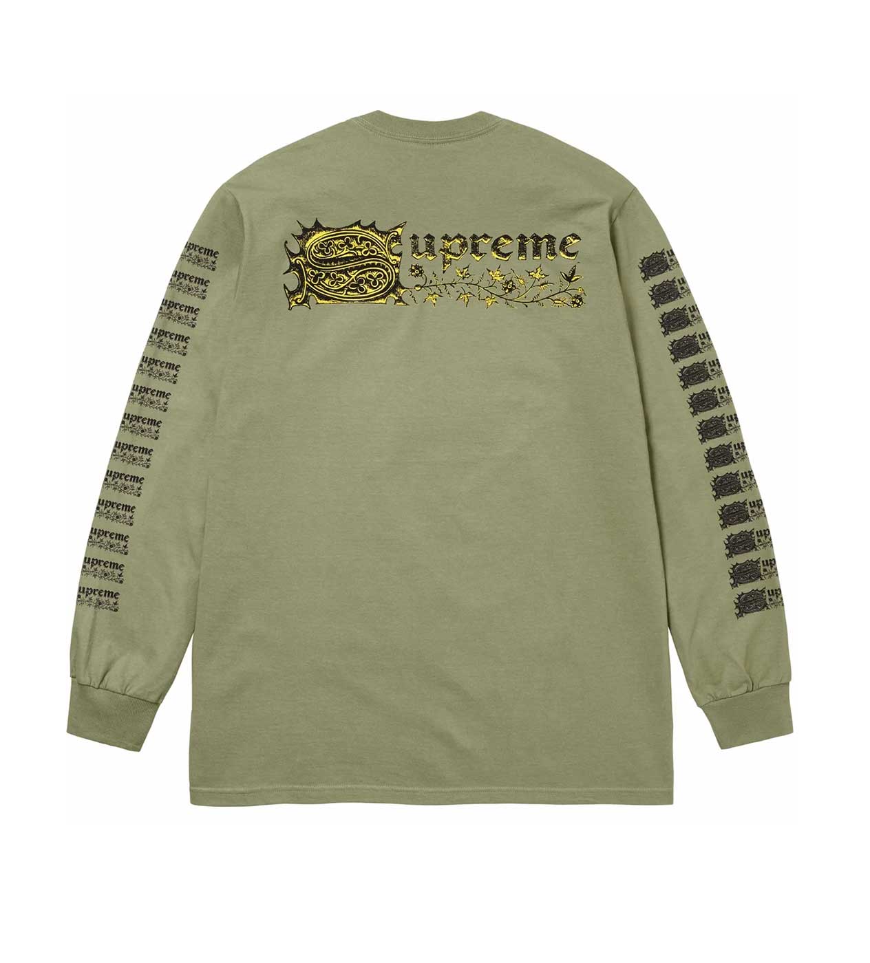 Supreme Saints Sebastian L/S Light Olive back