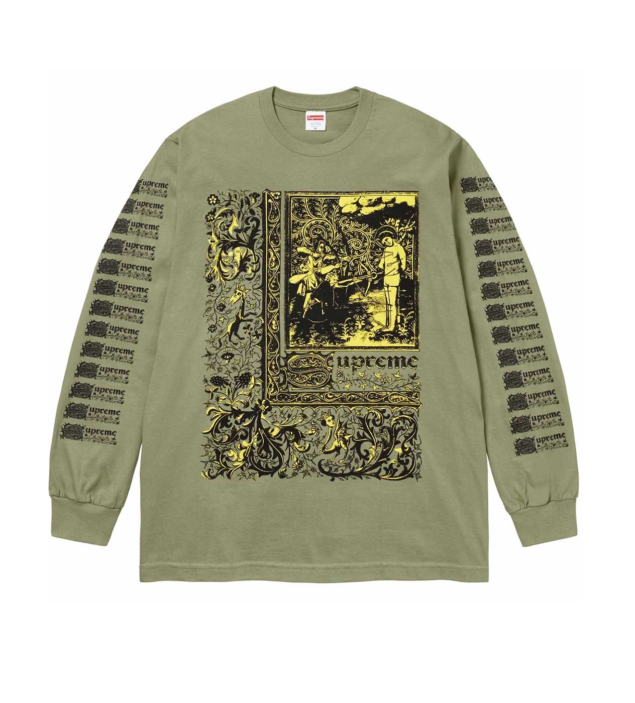 Supreme Saints Sebastian L/S Light Olive front