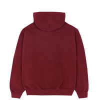 Product Image of Sp5der Logo Hoodie Maroon Back View