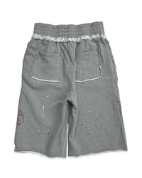 Saint Vanity Badgers Long Shorts Grey