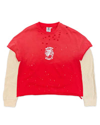 Saint Vanity Cutoff Thermal L/S Tee Red