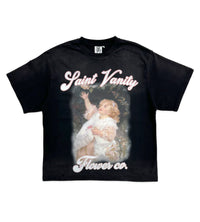Saint Vanity Flower Girl Tee Black