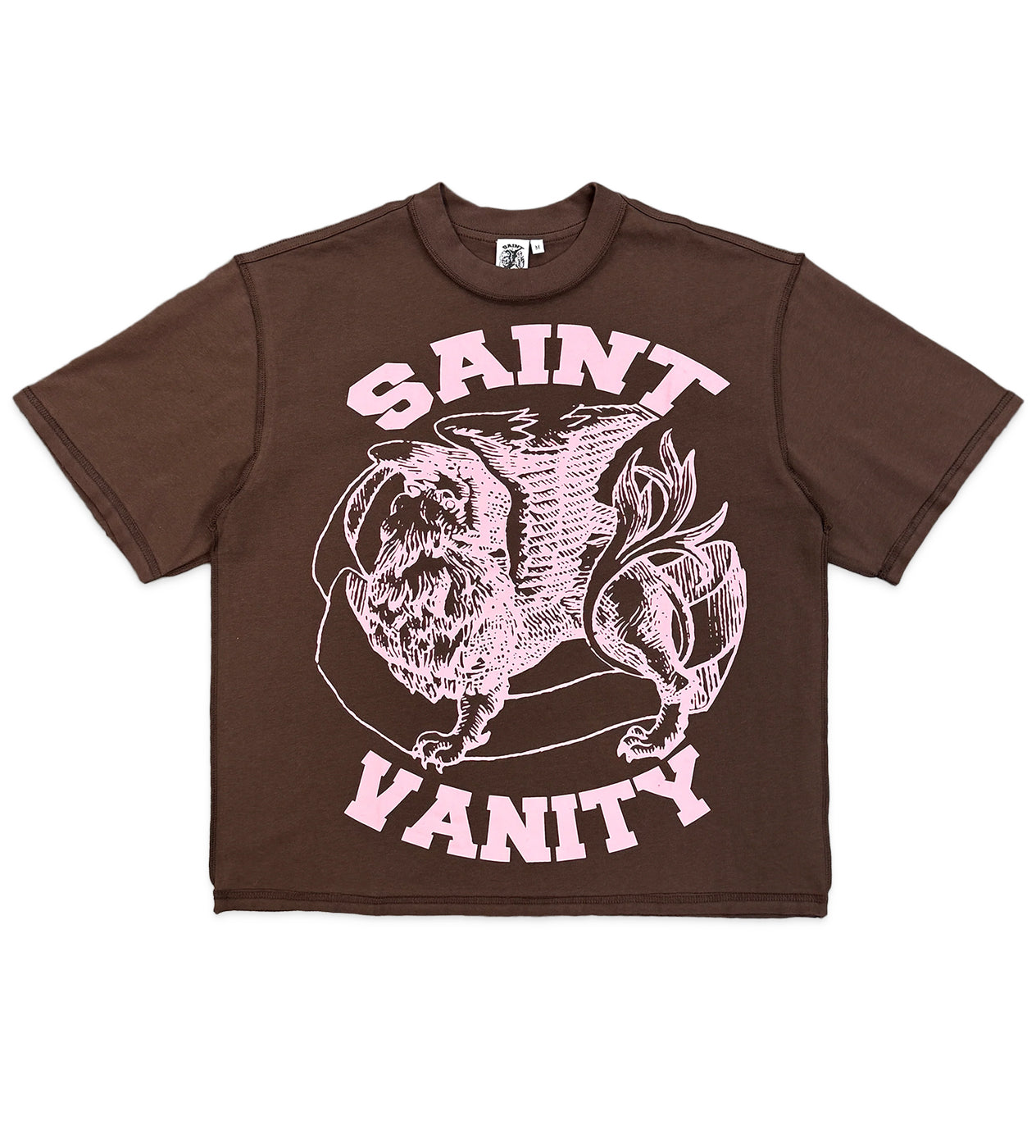Saint Vanity Griffin Tee Brown/Pink