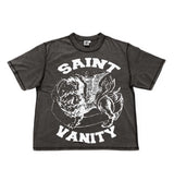 Saint Vanity Griffin Tee Grey front view