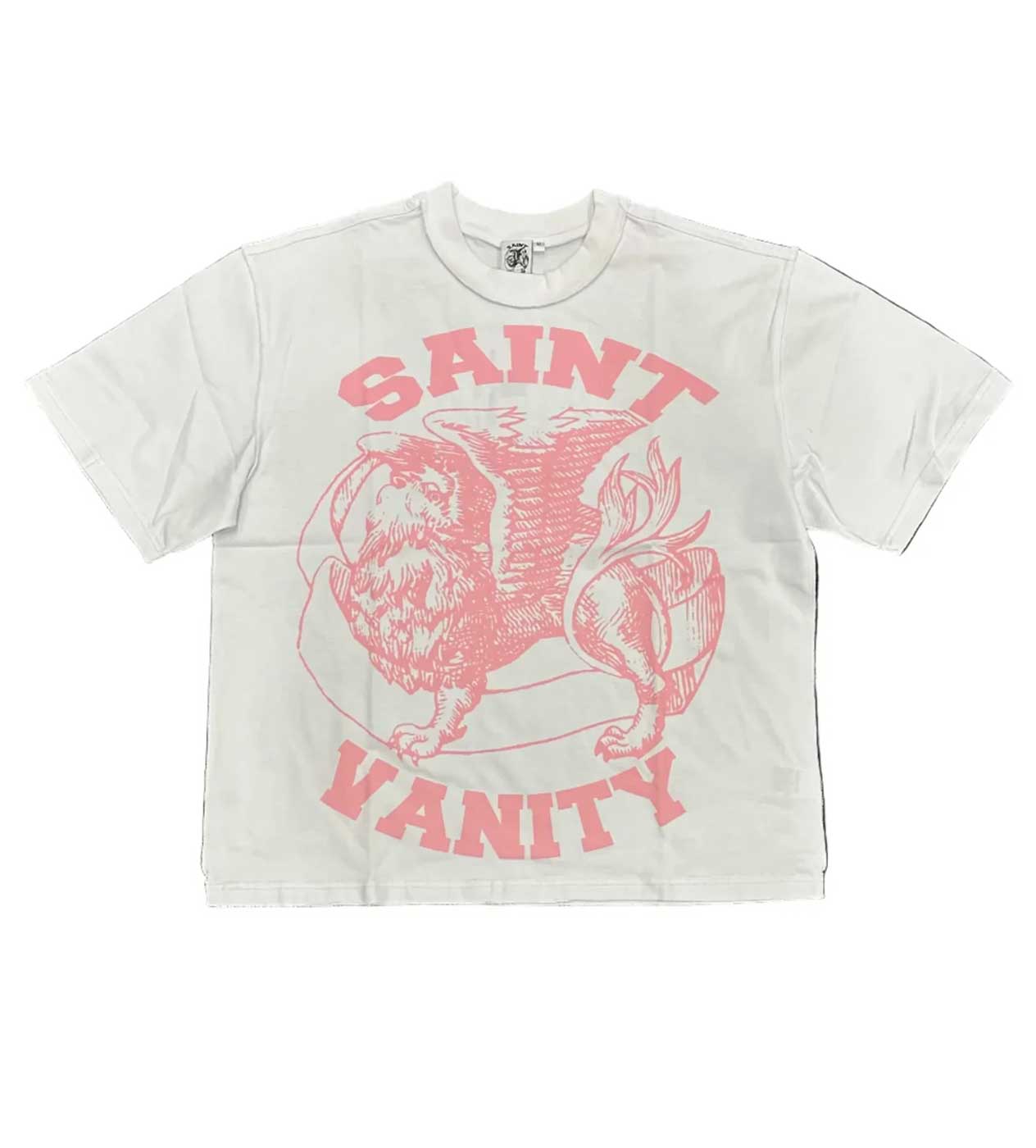 Saint Vanity Griffin Tee White/Pink