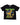 Saint Vanity Hate Saint Tee black, tee with a yellow cartoon cat graphic, green Saint Vanity lettering and If You Hate Saint text, front view