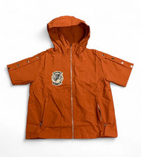 Saint Vanity Hooded Zip Up Shirt Orange