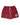 Saint Vanity Nylon Button Shorts Burgundy