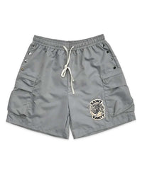 Saint Vanity Nylon Cargo Shorts Grey