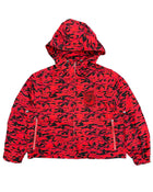 Saint Vanity Nylon Hooded Jacket Tiger Camo Red