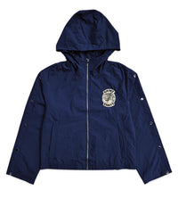 Saint Vanity Nylon Zip Up Jacket Midnight Blue