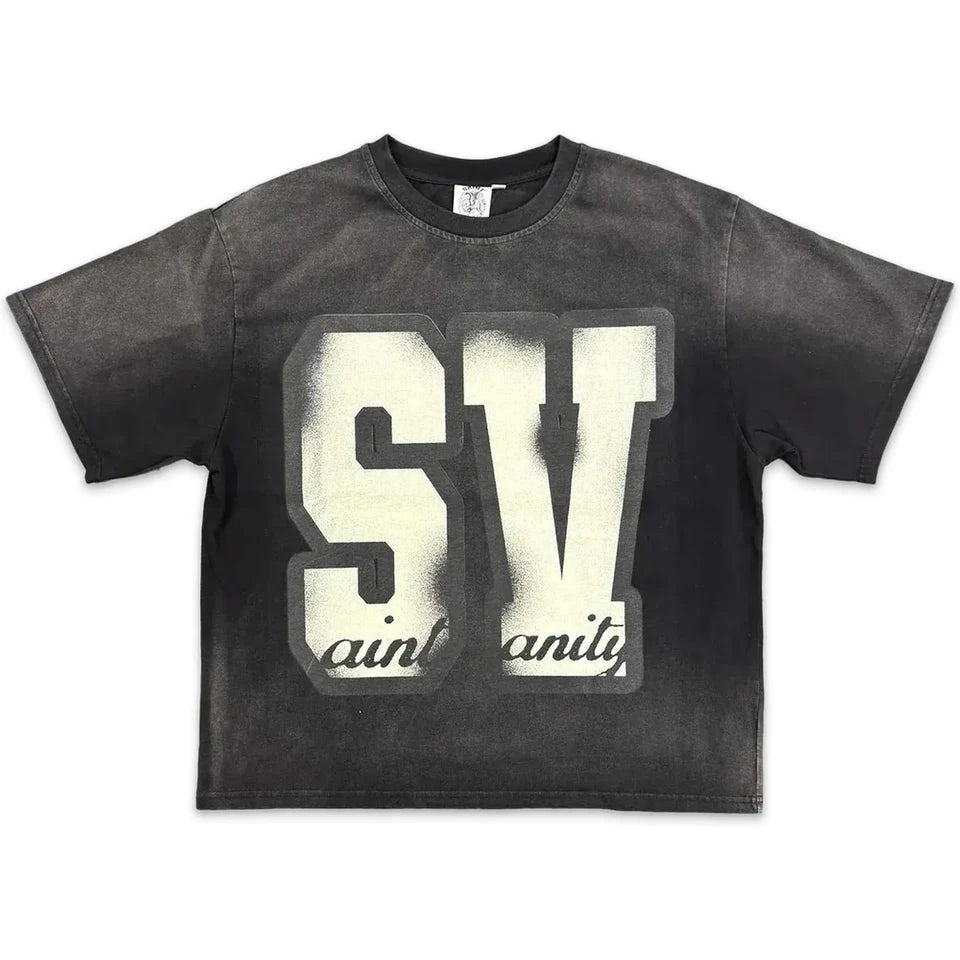 Saint Vanity Logo Tee Black