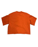 Saint Vanity Saint Love Crewneck Tee Orange, plain orange back with no graphic, back view