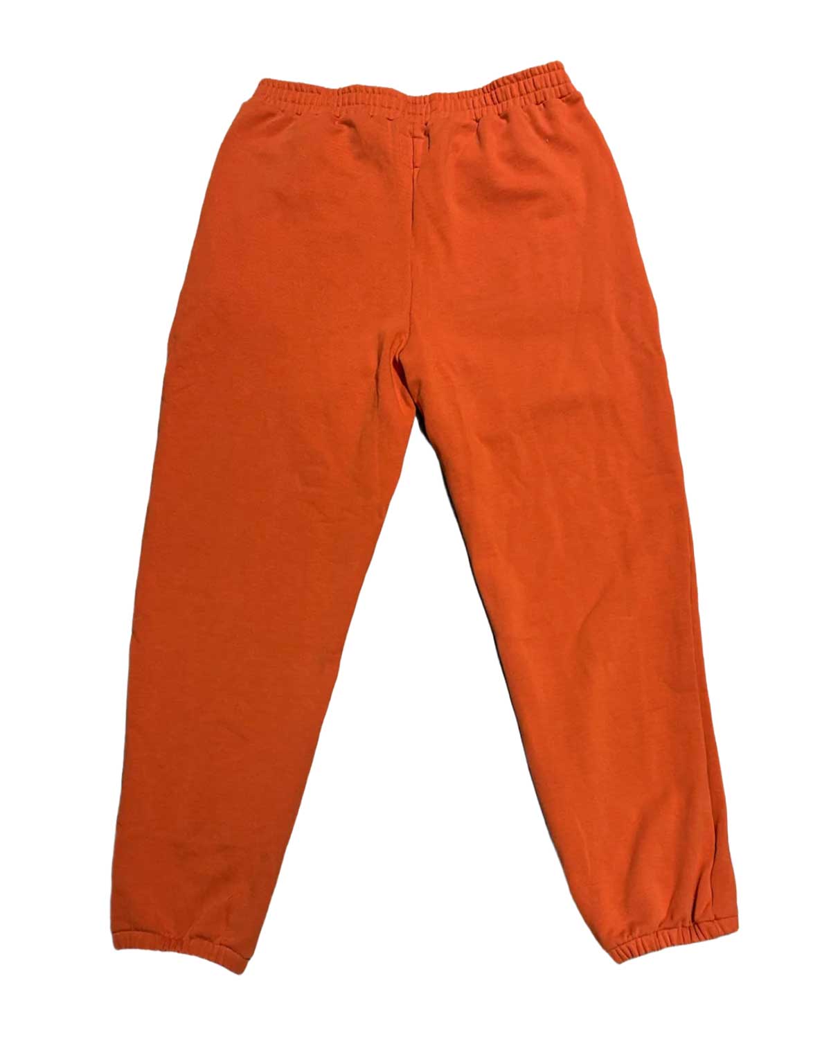 Saint Vanity Saint Love Sweatpants Orange, plain orange back with no graphic, back view
