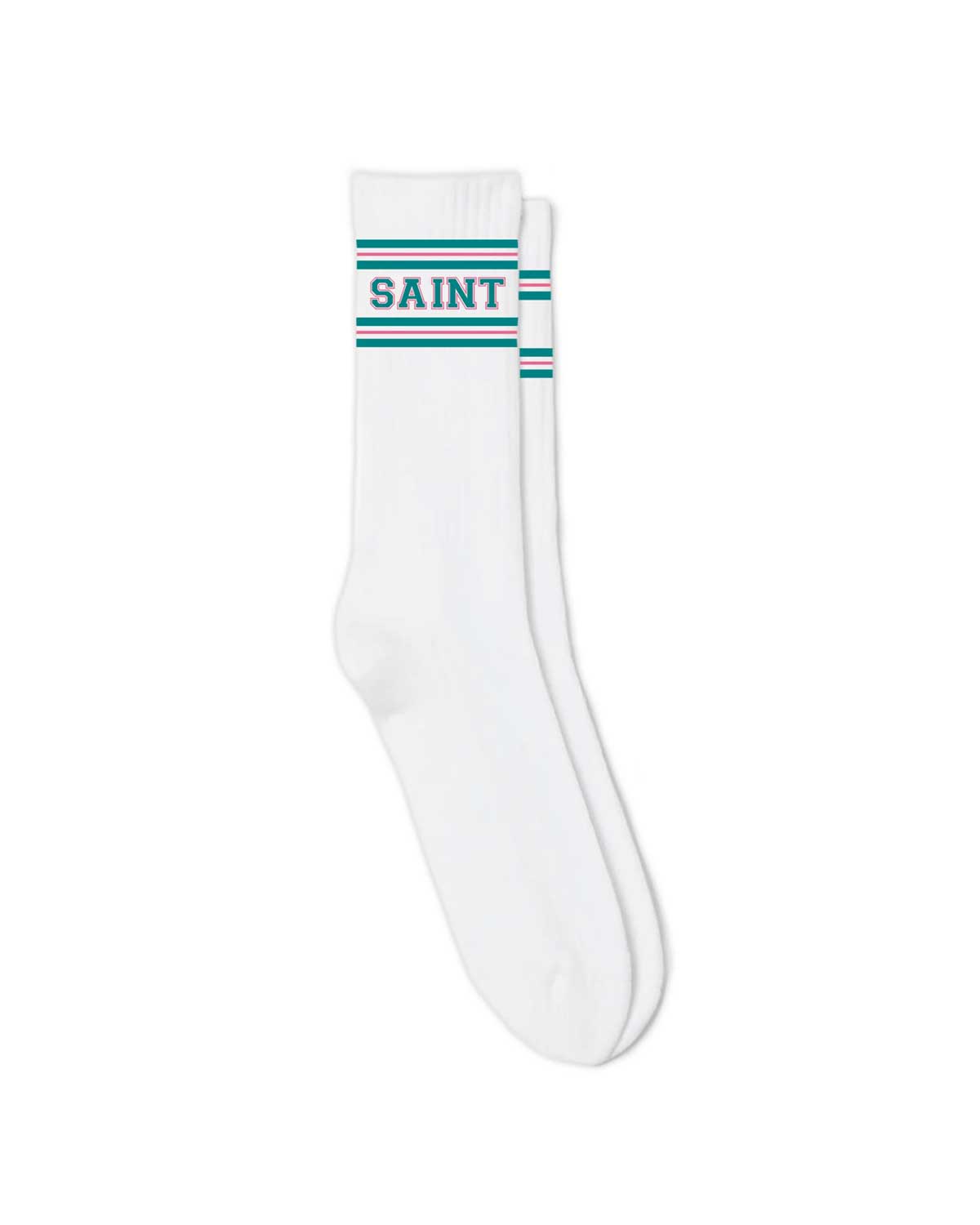 Saint Vanity Saint Socks Teal/Pink