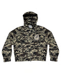 Saint Vanity Summer Camo Nylon Hooded Cargo Jacket
