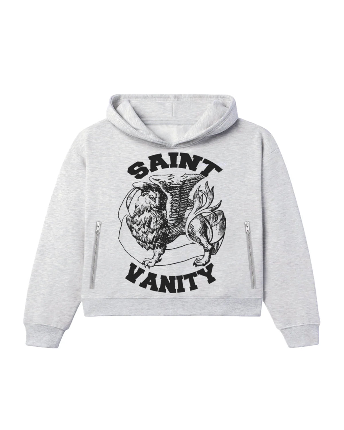Saint Vanity Varsity Hoodie Grey