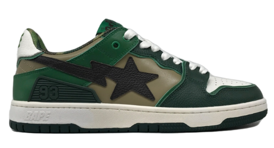 Bapesta #3 M1 Line Camo Green