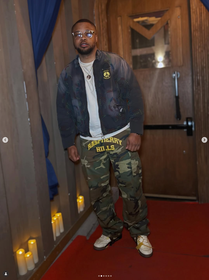 chris wearing gv gallery and vale