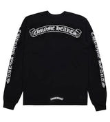 Chrome Hearts Scroll Logo Pocket L/S Tee Black