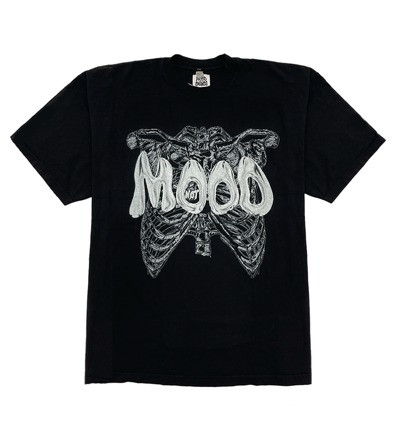 Mood Swings Skeleton Tee Black, Front View