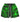 Vertabrae Skull Storm Distressed Shorts Black/Green