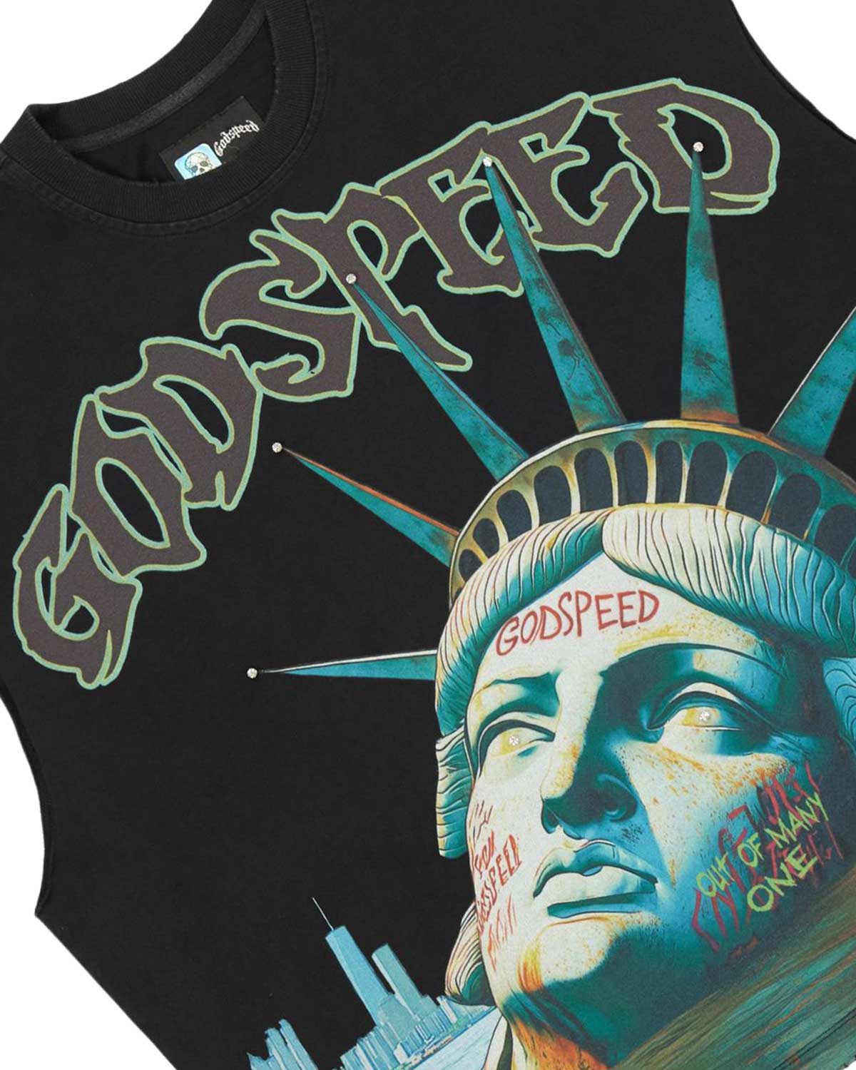 Godspeed Sunken Liberty Sleeveless Tee Black