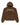 Sp5der 55 University Hoodie brown, fleece hoodie with cream Sp5der lettering and tonal 55 appliqué, front view