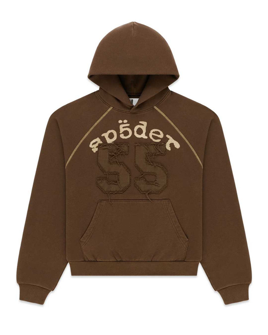 Sp5der 55 University Hoodie Brown
