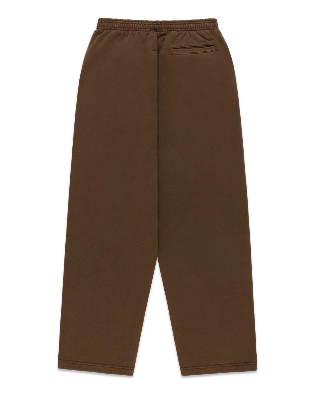 Sp5der 55 University Wide Leg Sweatpants brown, plain back view