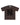 Sp5der 5ex Tee brown, dark brown cotton tee with a tonal black spray-paint 5ex chest graphic, front view