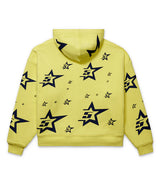 Sp5der 5star Double Layer Zip-Up Hoodie Yellow