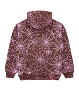 Sp5der AOP Hoodie Brown/Pink