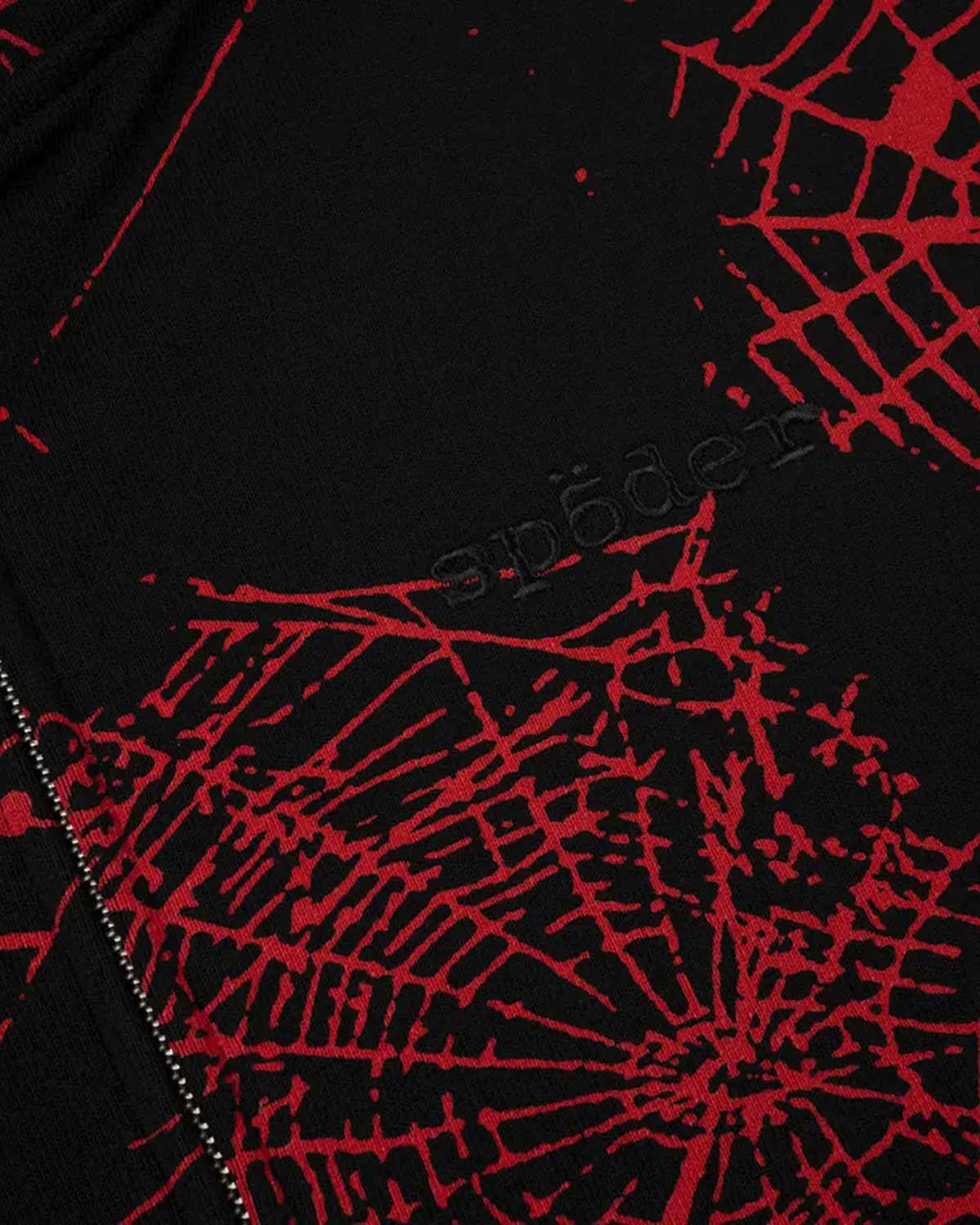 Sp5der AOP V2 Zip Up Hoodie Black – Restock AR