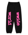 Sp5der Angel Number Beluga Sweatpants Black/Pink