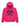 Sp5der Angel Number Hoodie pink, fuchsia hoodie with black puff 555 555 numerals over a line-drawn spiderweb and star confetti, front view