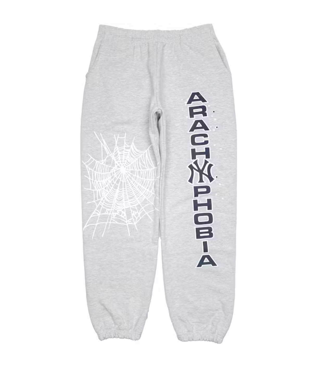 Sp5der Arach NY Phobia Sweatpants Ash Grey Front