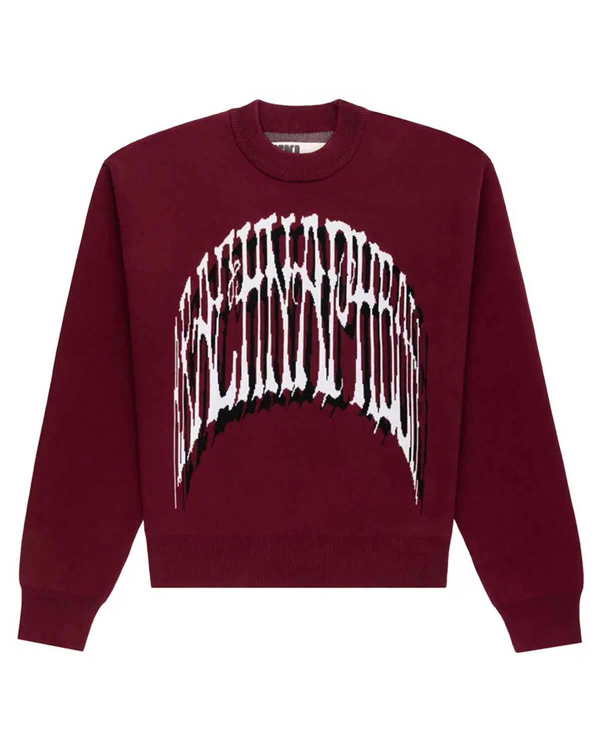 Sp5der Arachnophobia Sweater Burgundy