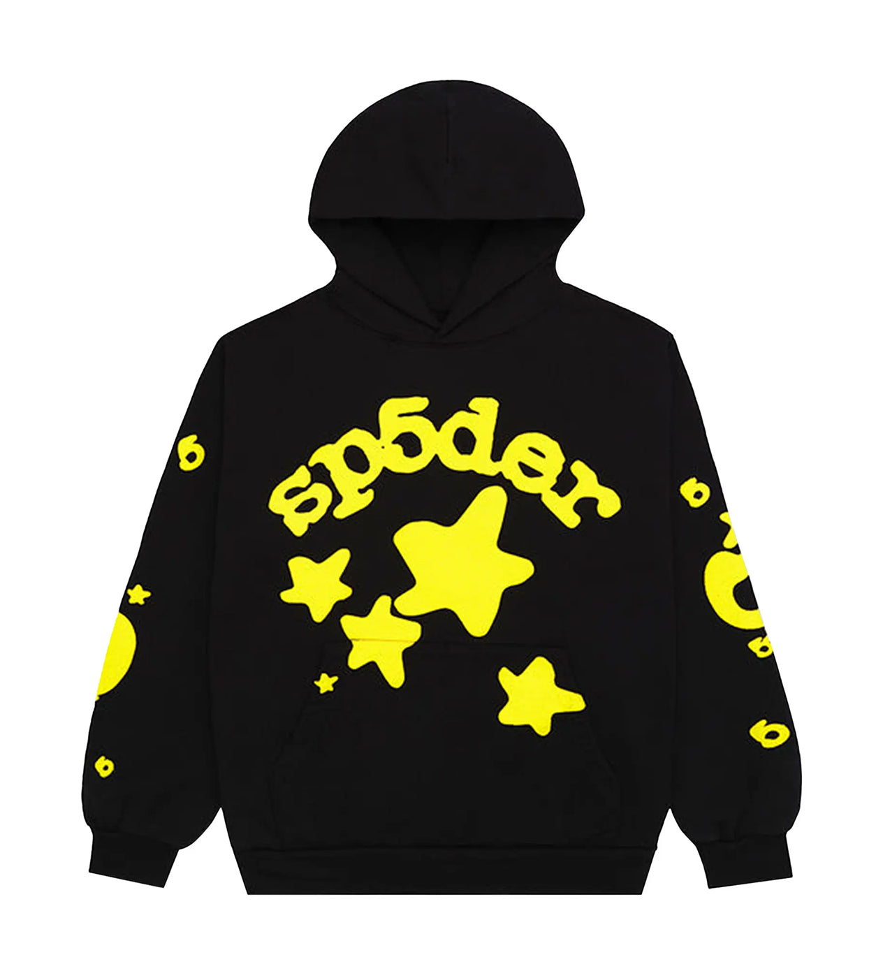 Sp5der Beluga Black/Yellow Hoodie