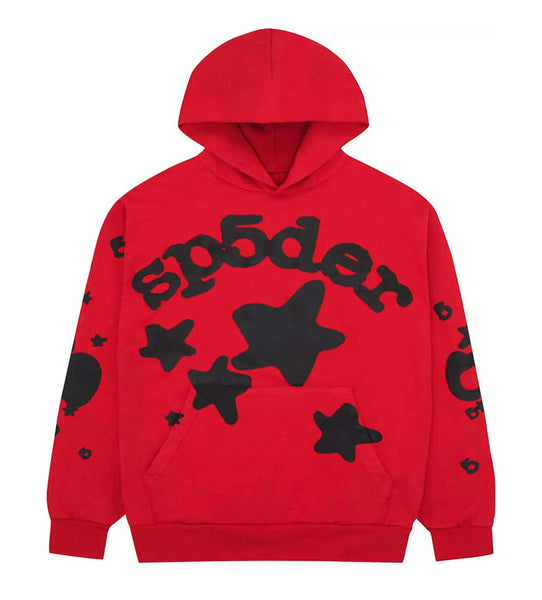 Sp5der Beluga Red Hoodie | Restock AR