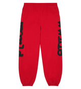 Sp5der Beluga Red Sweatpants front view