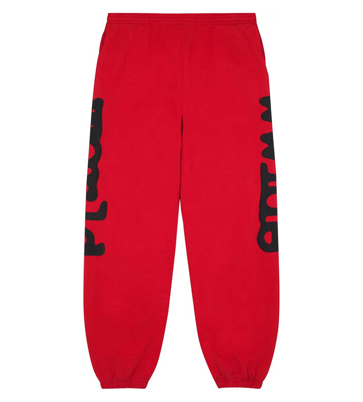 Sp5der Beluga Red Sweatpants front view