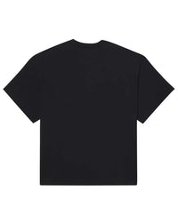 Sp5der Beluga Tee onyx, plain black back with no graphic, back view