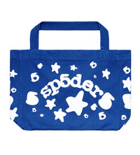 Sp5der Beluga Tote Bag Blue front view