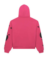 Sp5der Beluga Zip Up Hoodie Pink