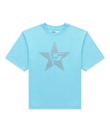 Sp5der Big 5 Star Rhinestone Tee Light Blue