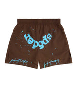 Sp5der Brown OG Web Double Layer Short Front