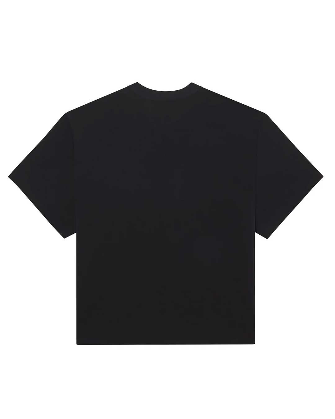 Sp5der Bubble Tee onyx, plain black back view