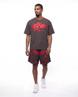 Sp5der Double Layer Short Slate Grey