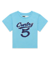 Sp5der Cuntry 5 Baby Tee Sky Blue